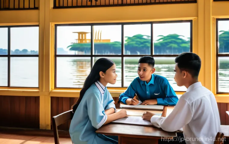 브루나이 석유 산업 변화 - **Prompt: "A dynamic and forward-looking tableau depicting Brunei's economic diversification. The im... 브루나이 석유 산업 변화 - **Prompt: "A dynamic and forward-looking tableau depicting Brunei's economic diversification. The im...